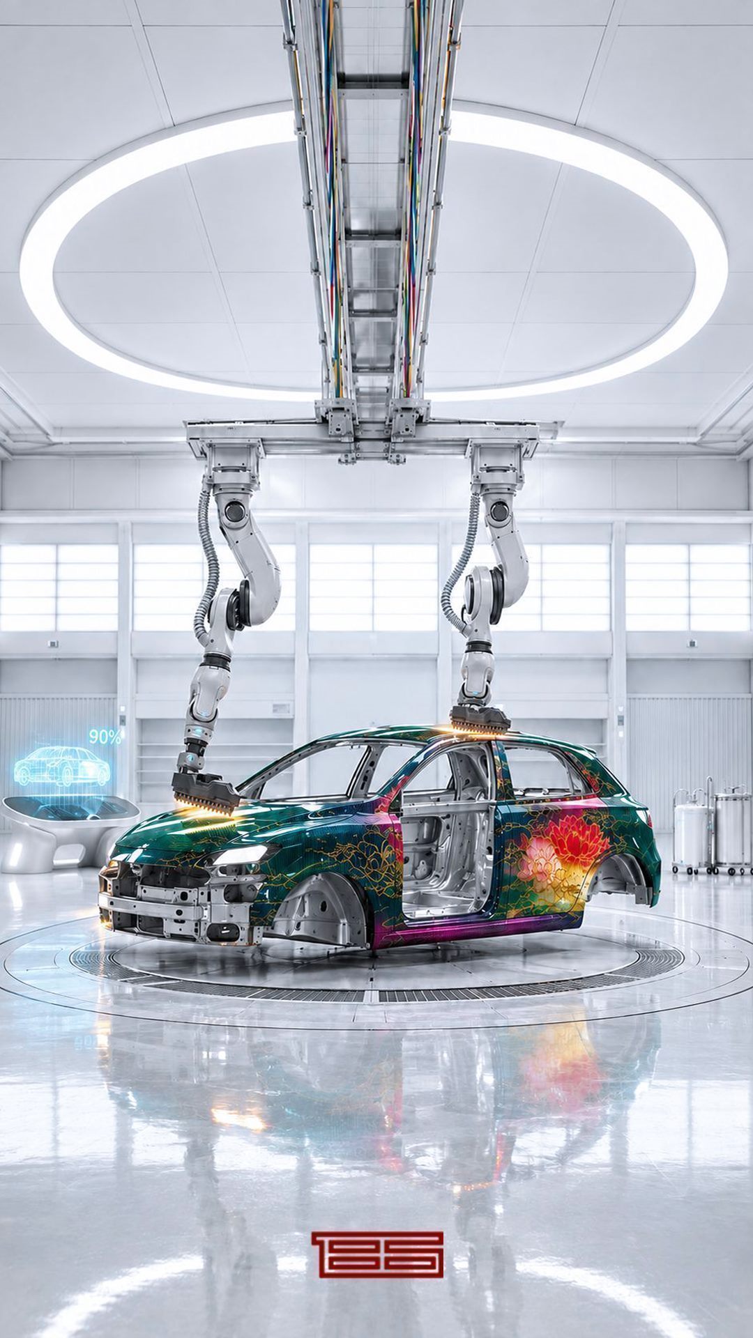Act I — the wrap applied by machine