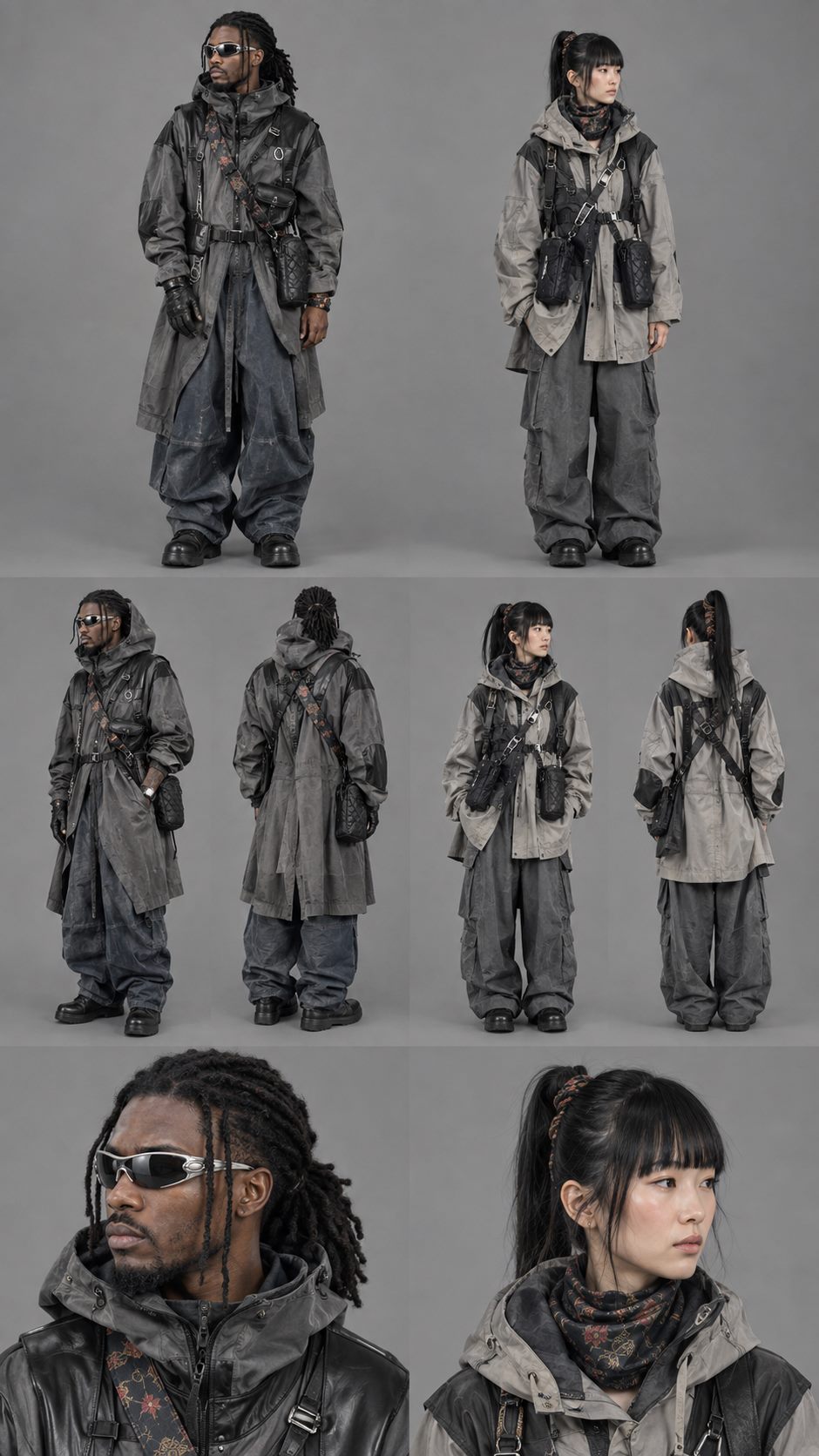 The cast, weathered palette
